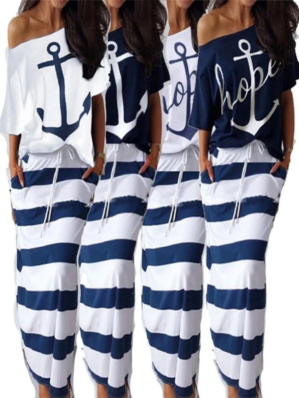 Sailor Casual Sexy Boho Slim Long Maxi Dress Summer Sundress Party - Picture 3 of 4